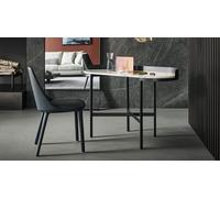 Bonaldo Scrittoio Asia con struttura in metallo e piano a scelta da 120x50 cm