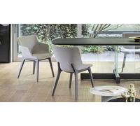 Bonaldo Sedia Artika Wood con gambe in legno e seduta a scelta