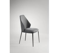 Bonaldo Sedia Mida large con gambe in metallo e seduta a scelta