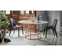 Bonaldo Sedia Tip Toe con gambe in metallo e seduta a scelta