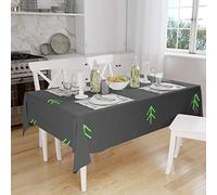 Bonamaison, Antimuffa, Antimacchia, Asciugatura rapida, Impermeabile, Lavabile in lavatrice, 100% Poliestere, Tovaglia Moderno, Neon Green Fume, 140 x 160 Cm - Progettato e Prodotto in