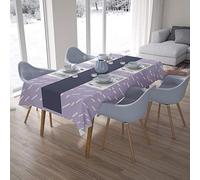 Bonamaison, Antimuffa, Antimacchia, Asciugatura rapida, Impermeabile, Lavabile in lavatrice, 100% Poliestere, Tovaglia Moderno, Pattern casuale, 140 x 200 Cm - Progettato e Prodotto in
