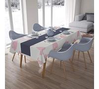 Bonamaison, Antimuffa, Antimacchia, Asciugatura rapida, Impermeabile, Lavabile in lavatrice, 100% Poliestere, Tovaglia Moderno, Pattern casuale, 140 x 200 Cm - Progettato e Prodotto in