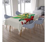 Bonamaison, Antimuffa, Antimacchia, Asciugatura rapida, Impermeabile, Lavabile in lavatrice, 100% Poliestere, Tovaglia Moderno (140cm x 200cm) - Progettato e Prodotto in Turchia