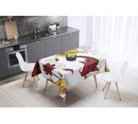 Bonamaison, Antimuffa, Antimacchia, Asciugatura rapida, Impermeabile, Lavabile in lavatrice, 100% Poliestere, Tovaglia Moderno (140cm x 140cm) - Progettato e Prodotto in Turchia