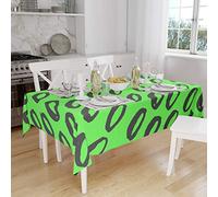 Bonamaison, Antimuffa, Antimacchia, Asciugatura rapida, Impermeabile, Lavabile in lavatrice, 100% Poliestere, Tovaglia Moderno, Neon Green Fume, 140 x 160 Cm - Progettato e Prodotto in