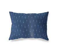 BonaMaison Blu Fodera per Cuscino Cotone e Copricuscini Federa per Divano Casa Soggiorno Camera da Letto Decorazione Interni ed Esterni, 45x60 Cm - Progettata e Prodotta in Turchia