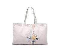 Bonamaison Borsa Tote Stampata 100% Cotone, Borsa Della Spesa Riutilizzabile, Borsa Della Spesa, Lavabile in Lavatrice, Ecologica, Borsa in Tela Con Manici, 47x42 Cm - Progettata E Prodotta in Turchia