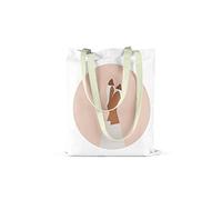 Bonamaison Borsa Tote Stampata 100% Cotone, Borsa Della Spesa Riutilizzabile, Borsa Della Spesa, Lavabile in Lavatrice, Ecologica, Borsa in Tela Con Manici, 34X40 Cm - Progettata E Prodotta in Turchia