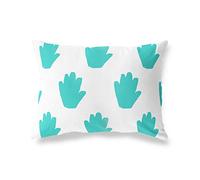 BonaMaison - Federa per cuscino decorativo, motivo turchese, per letto, auto, divano, casa, salotto, camera, decorazione per la casa, 45 x 60 cm, progettato e fabbricato in Turchia
