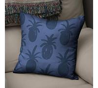 BonaMaison Fodera per Cuscino Blu Cotone e Copricuscini Federa per Divano Casa Soggiorno Camera da Letto Decorazione Interni ed Esterni, Dimensioni: 43x43 - Prodotta in Turchia