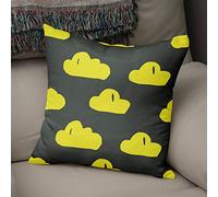 BonaMaison Fodera per Cuscino Giallo neon e fumo Cotone e Copricuscini Federa per Divano Casa Soggiorno Camera da Letto Decorazione Interni ed Esterni, Dimensioni: 43x43 - Prodotta in Turchia