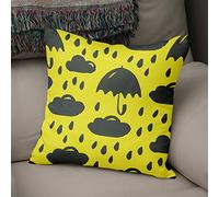 BonaMaison Fodera per Cuscino Giallo neon e fumo Cotone e Copricuscini Federa per Divano Casa Soggiorno Camera da Letto Decorazione Interni ed Esterni, Dimensioni: 43x43 - Prodotta in Turchia