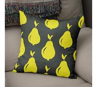 BonaMaison Fodera per Cuscino Giallo neon e fumo Cotone e Copricuscini Federa per Divano Casa Soggiorno Camera da Letto Decorazione Interni ed Esterni, Dimensioni: 43x43 - Prodotta in Turchia