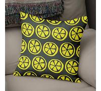 BonaMaison Fodera per Cuscino Giallo neon e fumo Cotone e Copricuscini Federa per Divano Casa Soggiorno Camera da Letto Decorazione Interni ed Esterni, Dimensioni: 43x43 - Prodotta in Turchia