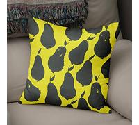 BonaMaison Fodera per Cuscino Giallo neon e fumo Cotone e Copricuscini Federa per Divano Casa Soggiorno Camera da Letto Decorazione Interni ed Esterni, Dimensioni: 43x43 - Prodotta in Turchia