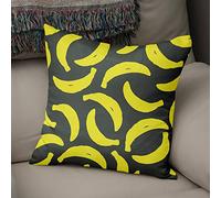 BonaMaison Fodera per Cuscino Giallo neon e fumo Cotone e Copricuscini Federa per Divano Casa Soggiorno Camera da Letto Decorazione Interni ed Esterni, Dimensioni: 50x50 - Prodotta in Turchia