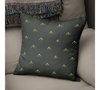BonaMaison Fodera per Cuscino Giallo neon e fumo Cotone e Copricuscini Federa per Divano Casa Soggiorno Camera da Letto Decorazione Interni ed Esterni, Dimensioni: 43x43 - Prodotta in Turchia