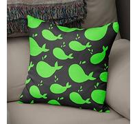 BonaMaison Fodera per Cuscino Neon Green & Fume Cotone e Copricuscini Federa per Divano Casa Soggiorno Camera da Letto Decorazione Interni ed Esterni, Dimensioni: 50x50 - Prodotta in Turchia