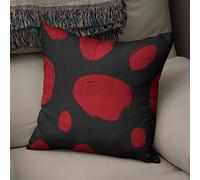 BonaMaison Fodera per Cuscino Rosso nero Cotone e Copricuscini Federa per Divano Casa Soggiorno Camera da Letto Decorazione Interni ed Esterni, Dimensioni: 50x50 - Prodotta in Turchia