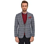 Bonamaison Jacke Kariert Comfort Fit 6 Drop Business Suit Jacket, Blu Navy, Standard Men's