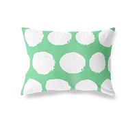 BonaMaison Petrolio Verde-Bianco Fodera per Cuscino Cotone e Copricuscini Federa per Divano Casa Soggiorno Camera da Letto Decorazione Interni ed Esterni, 35x50 Cm - Progettata e Prodotta in Turchia