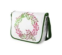 Bonamaison Stampate Digitalmente Borse da Scuola Messenger con Cinturino Cachi per Ragazze e Ragazzi, Borse a Tracolla per Studenti, Di nuovo a scuola, Dimensioni: 29x36 Cm