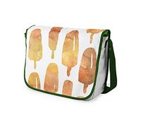 Bonamaison Stampate Digitalmente Borse da Scuola Messenger con Cinturino Cachi per Ragazze e Ragazzi, Borse a Tracolla per Studenti, Di nuovo a scuola, Dimensioni: 29x36 Cm