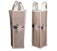 Bonamaison Stampato Digitale Borsa per vino, Borsa Porta Vino in 50% Cotone - 50% Poliestere, Sacchetto di Vino e Champagne, 1 Pezzo, Dimensioni: 31 x 9 cm