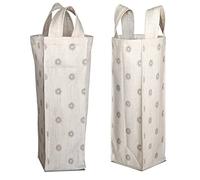 Bonamaison Stampato Digitale Borsa per vino, Borsa Porta Vino in 50% Cotone - 50% Poliestere, Sacchetto di Vino e Champagne, 1 Pezzo, Dimensioni: 31 x 9 cm
