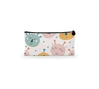 Bonamaison Stampato Digitalmente 100% Cotone Astuccio Portapenne con Cerniera in Tela, Portapenne per Studenti, Bambini, Ragazzi, Ragazze, Astuccio per Matita, 1 Pezzo, Dimensioni: 21x12 Cm