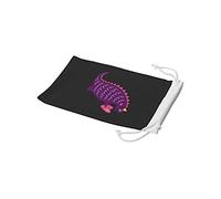 Bonamaison Stampato in Digitale 100% Cotone Custodia Morbida con Coulisse per Occhiali, Sacchetti per Occhiali, Astuccio per Occhiali da Sole, 1 Pezzo, Dimensioni: 11x19 Cm