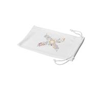 Bonamaison Stampato in Digitale 100% Cotone Custodia Morbida con Coulisse per Occhiali, Sacchetti per Occhiali, Astuccio per Occhiali da Sole, 1 Pezzo, Dimensioni: 11x19 Cm