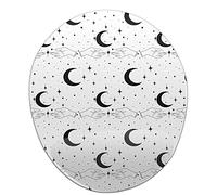 Bonamaison, Tappetino per il mouse ergonomico con poggiapolsi, stampa digitale, antiscivolo, per ufficio e casa, dimensioni: 20 x 23 cm