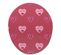 Bonamaison, Tappetino per il mouse ergonomico con poggiapolsi, stampa digitale, antiscivolo, per ufficio e casa, dimensioni: 20 x 23 cm