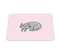 Bonamaison, Tappetino per il mouse rettangolare con stampa digitale, antiscivolo, per ufficio e casa, dimensioni: 22 x 18 cm