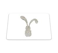 Bonamaison, Tappetino per il mouse rettangolare con stampa digitale, antiscivolo, per ufficio e casa, dimensioni: 22 x 18 cm
