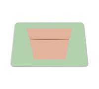 Bonamaison, Tappetino per mouse rettangolare, con stampa digitale, antiscivolo, per ufficio e casa, dimensioni: 22 x 18 cm