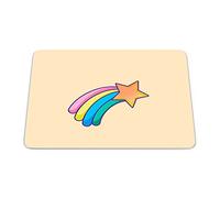 Bonamaison, Tappetino per mouse rettangolare, con stampa digitale, antiscivolo, per ufficio e casa, dimensioni: 22 x 18 cm