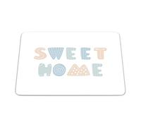 Bonamaison, Tappetino per mouse rettangolare, con stampa digitale, antiscivolo, per ufficio e casa, dimensioni: 22 x 18 cm