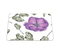 Bonamaison, Tappetino per mouse rettangolare, con stampa digitale, antiscivolo, per ufficio e casa, dimensioni: 22 x 18 cm