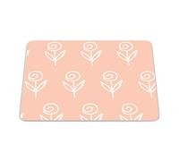 Bonamaison, Tappetino per mouse rettangolare con stampa digitale pop art, base antiscivolo, per ufficio e casa, dimensioni: 22 x 18 cm