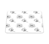 Bonamaison, Tappetino per mouse rettangolare con stampa digitale pop art, base antiscivolo, per ufficio e casa, dimensioni: 22 x 18 cm