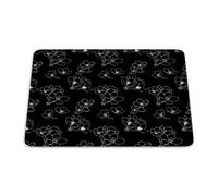 Bonamaison, Tappetino per mouse rettangolare con stampa digitale pop art, base antiscivolo, per ufficio e casa, dimensioni: 22 x 18 cm