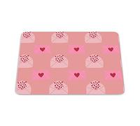 Bonamaison, Tappetino per mouse rettangolare con stampa digitale pop art, base antiscivolo, per ufficio e casa, dimensioni: 22 x 18 cm