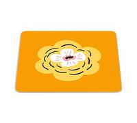 Bonamaison, Tappetino per mouse rettangolare con stampa digitale pop art, base antiscivolo, per ufficio e casa, dimensioni: 22 x 18 cm