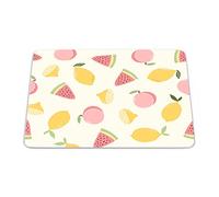 Bonamaison, Tappetino per mouse rettangolare con stampa digitale pop art, base antiscivolo, per ufficio e casa, dimensioni: 22 x 18 cm