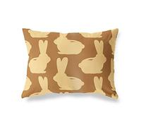 BonaMaison Toni Marroni Fodera per Cuscino Cotone e Copricuscini Federa per Divano Casa Soggiorno Camera da Letto Decorazione Interni ed Esterni, 35x50 Cm - Progettata e Prodotta in Turchia