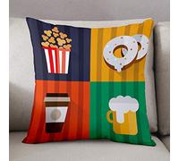 Bonamaison TRGCPC100058 Copricuscini Decorativi da Letto, Polyester, Multicolor, 45x45