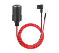 BONATECH - Adattatore per accendisigari da 1 m, con kit di fusibili, adattatore per presa accendisigari, cavo da 1,0 mm con portafusibili da 12 V, per mini fusibili standard ATM APM (piccoli)